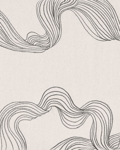 Tapet cu design minimalist, Stripes by Hand, Graphite
