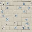 Fototapet Flight of Tiles, Blue, Rebel Walls