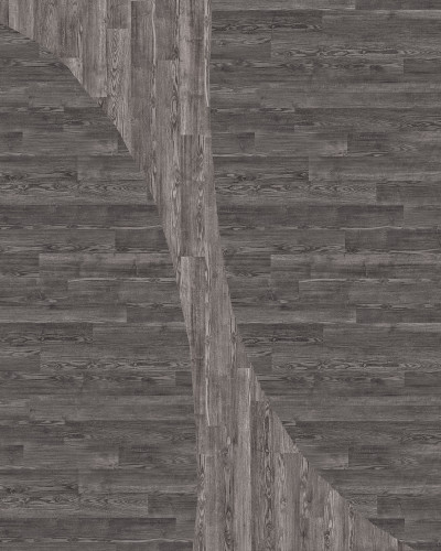 Tapet cu aspect de lemn, Woodline, Gri, cu o textură unică care imită lemnul adevărat. Tapetul este perfect pentru a crea un accent spectaculos pe un perete de accent sau pentru a adăuga o notă de eleganță minimalistă întregii camere.