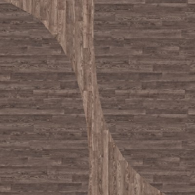 Tapet Woodline, Teak, cu aspect de lemn natural, decorând un living modern cu un canapea, un fotoliu si un covor.
