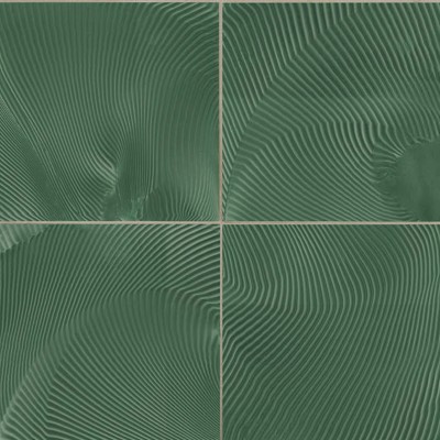 Tapet Craft Tiles, Emerald, cu un design modern, cu textură care imită plăcile ceramice.