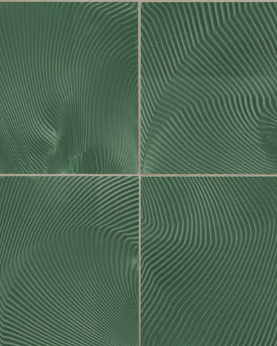 Tapet Craft Tiles, Emerald, cu un design modern, cu textură care imită plăcile ceramice.