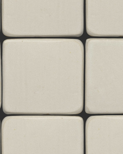 Porcelain Tiles, Clay, un fototapet cu aspect modern și elegant, reprezentând o baie cu gresie albă.