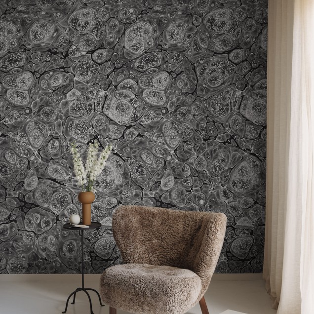 Tapet Marbling, Graphite