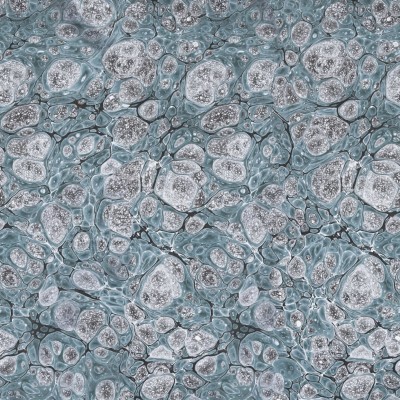 Tapet Marbling, Blue, cu design modern cu aspect de marmură, folosit într-un interior minimalist