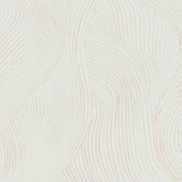 Tapet cu model abstract in nuante neutre, intr-un interior modern