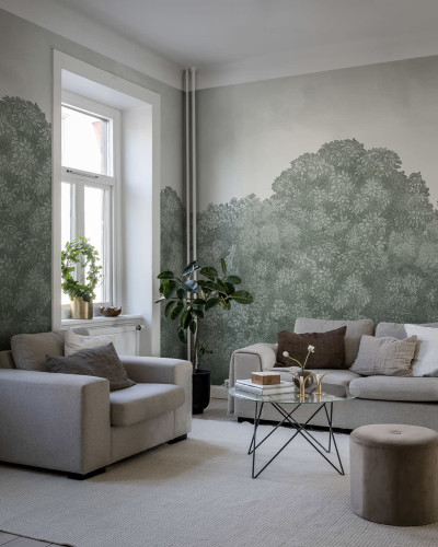Tapet Belle Buisson, Turquoise Vintage, Rebel Walls