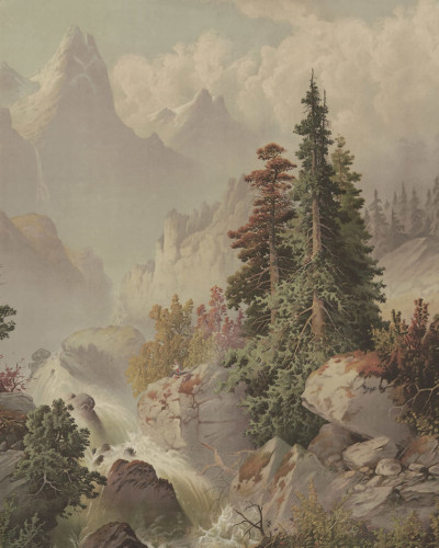 Mountain Horizon, Vintage, Rebel Walls
