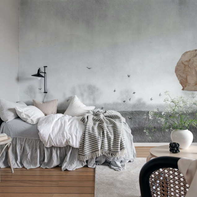 Tapet cu peisaj scandinav minimalist