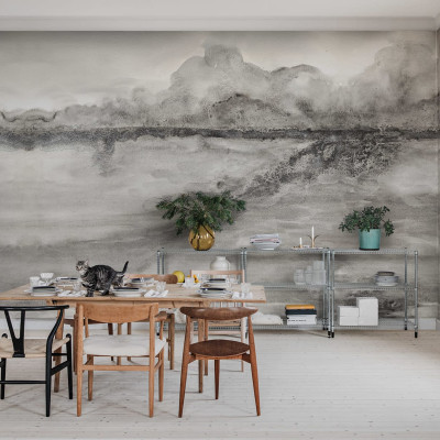 Tapet modern gri cu un model minimalist.