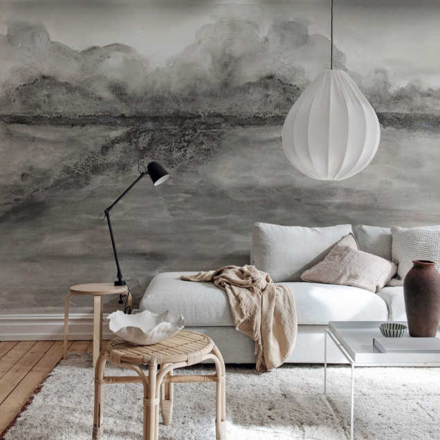 Tapet modern gri cu un model minimalist.