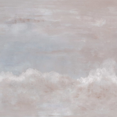 Tapet Heavenly Clouds, Dusty Pink - un tapet minimalist cu nori pufoși într-o nuanță delicată de roz prafuit, perfect pentru o atmosferă modernă și sofisticată.