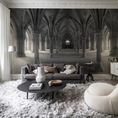 Tapet cu arcade gotice și coloane
