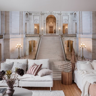 Tapet Majestic Staircase cu o scara grandioasă și o arhitectură impresionantă