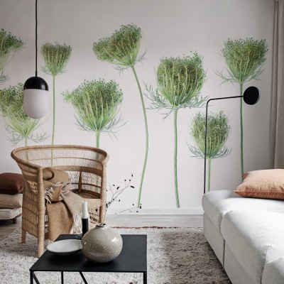 Tapet Wild Carrot cu motive botanice delicate