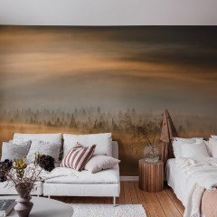 Fototapet Golden Fir Forest, personalizat, Rebel Walls