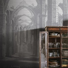 Fototapet Gothic Arches, Grey, personalizat, Rebel Walls