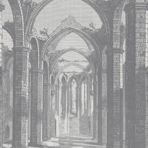Fototapet Gothic Arches, Grey, personalizat, Rebel Walls
