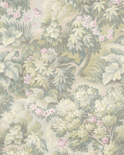 Tapet cu model floral pastelat, The Path, Pastel