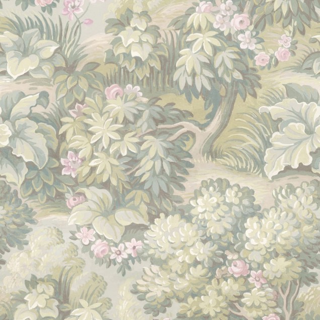Tapet cu model floral pastelat, The Path, Pastel