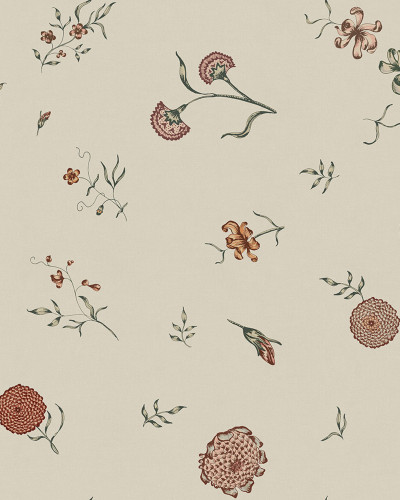 Tapet cu flori delicate, de culoare nisip