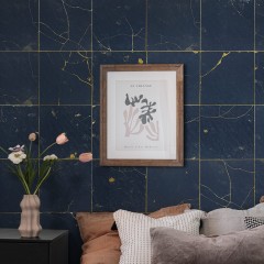 Fototapet Kintsugi, Dark Blue, personalizat, Rebel Walls