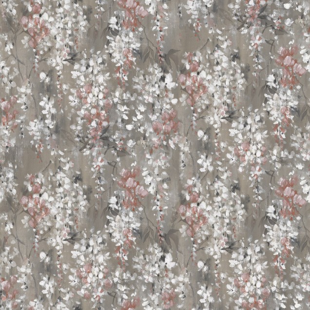 Tapet cu flori Wisteria, Wisteria Linen, în decor modern
