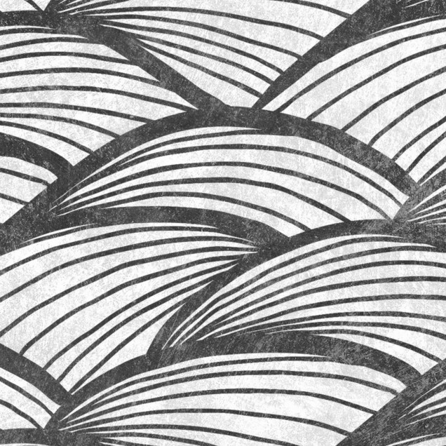 Un interior modern cu tapet Ripple Graphite