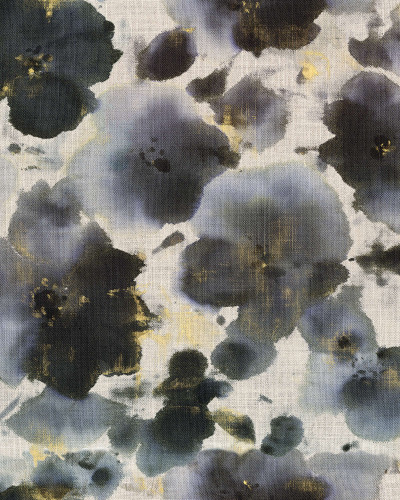 Wallpaper cu violete albastre, cu un model frumos și culori delicate