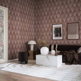 Fototapet Osaka Tiles, Pink, personalizat, Rebel Walls