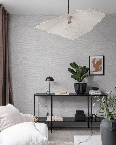 Tapet cu design abstract gri
