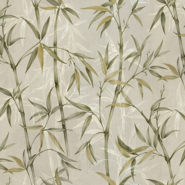Tapet cu bambus verde, design minimalist, inspirat de natura.