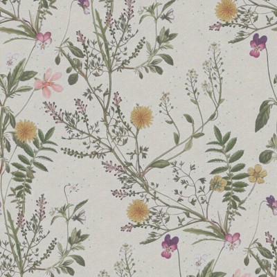 Tapet floral cu flori delicate și alge marine, perfect pentru crearea unei atmosfere relaxante