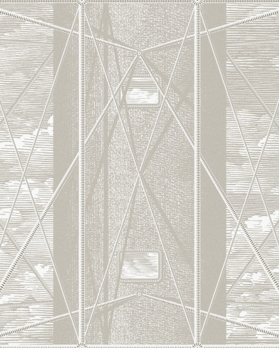 Imagine cu un tapet cu design geometric minimalist in nuante de gri, perfect pentru living, dormitor sau birou.