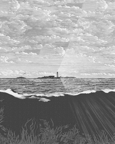 Tapet Guiding Light Graphite, Rebel Walls
