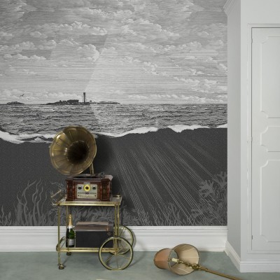 Tapet Guiding Light Graphite, Rebel Walls