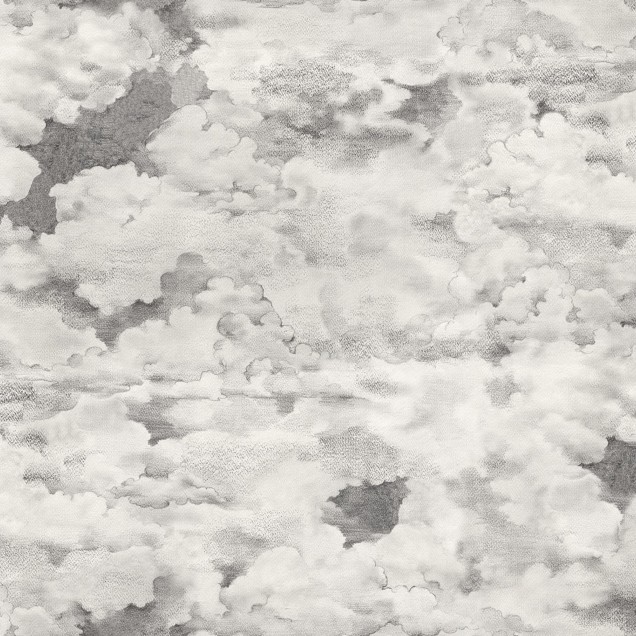 Tapet Chubby Clouds, Vintage, cu un design artistic al unor nori pufoși, pictati cu o ușoară nuanță vintage.