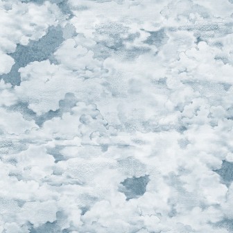 Fototapet Chubby Clouds, Soft Blue, Rebel Walls