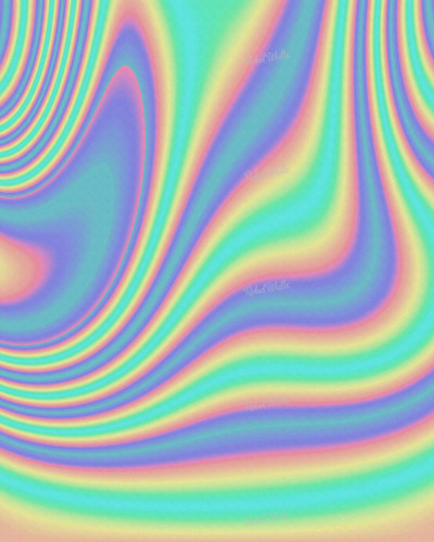 Tapet cu design abstract  Neon Lights,  cu model curcubeu, care adaugă o notă vibrantă oricărei camere