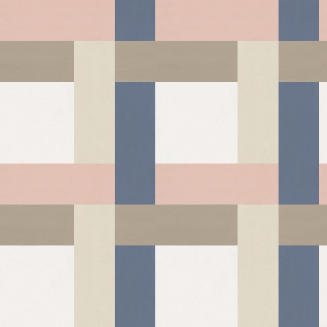 Tapet geometric Don't Be Square, Pastel