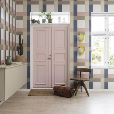 Tapet geometric Don't Be Square, Pastel