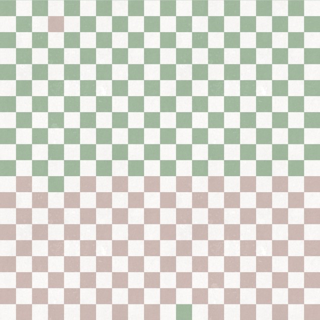 Tapet geometric modern cu model in alb, verde si roz.