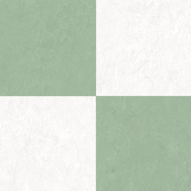 Tapet geometric modern cu model in alb, verde si roz.
