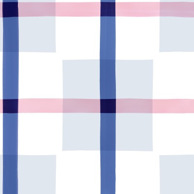 Wallpaper geometric modern cu linii subtiri albastre si roz.