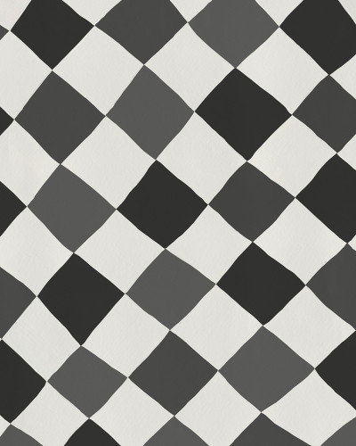 Tapet cu romburi în negru și alb, Tremble Black & White