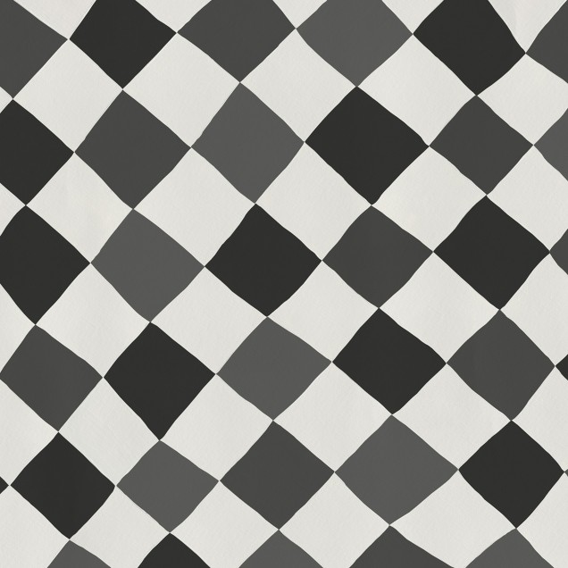 Tapet cu romburi în negru și alb, Tremble Black & White