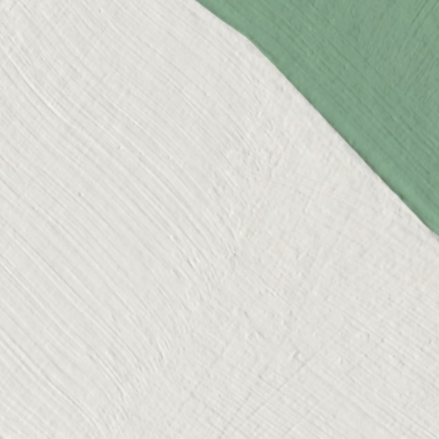 Tapet Tremble Green, model geometric cu pătrate, nuanțe de verde și alb, aplicat pe un perete din sufragerie, lângă o masă cu scaune.