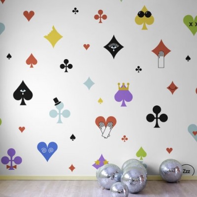 Tapet cu model Poker Face, Rainbow
