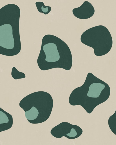 Giant Leopard Verde tapet