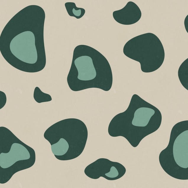Giant Leopard Verde tapet